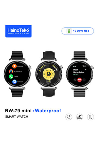HAINOTEKO RW-79 Mini Waterproof Smart Watch with AMOLED Display Bluetooth Cal...