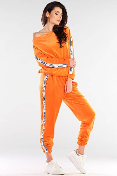 Awama Pantaloni Awama, Poliester, Portocaliu, XL