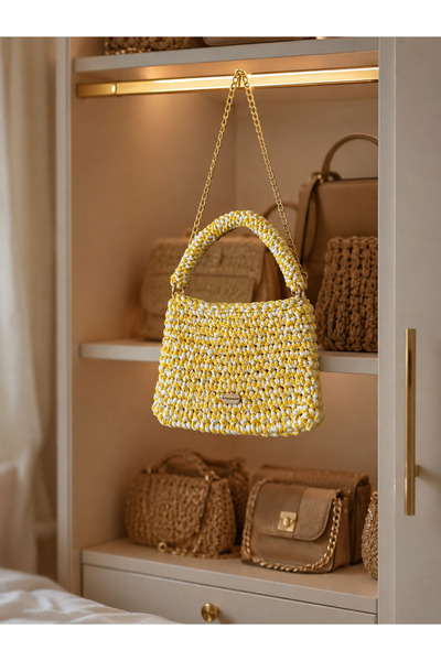 senihan Handmade Combed Cotton Thread Shoulder and Hand Bag