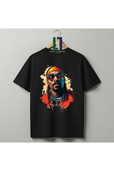 Grafftee Clothing Tricou unisex din bumbac premium cu imprimeu Snoop Dogg, de...