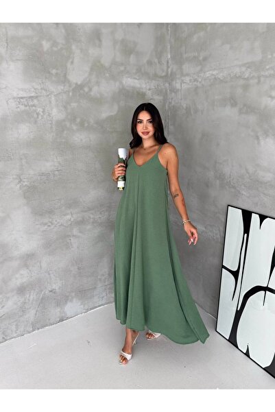 Bella Breeze Strappy V-Neck Loose Fit Maxi Dress
