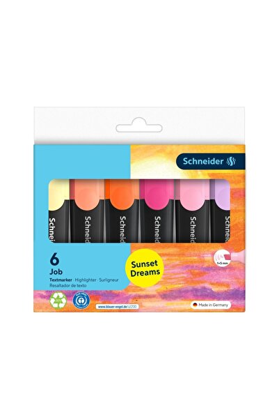 SCHNEIDER Evidențiator Job Sunset Dreams 6 culori/set