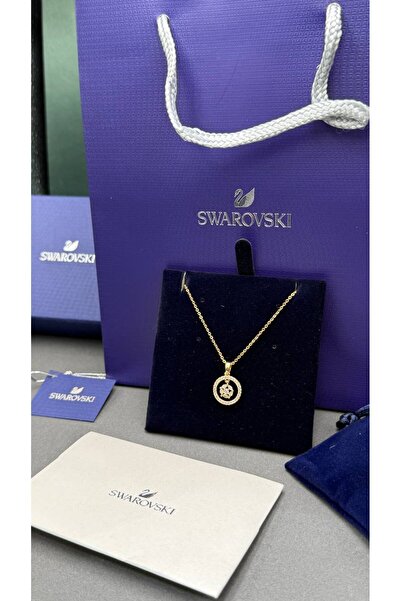 Generic Thin Gold Chain Necklace with Circular Pendant