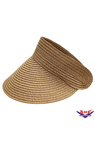 AXE SPORTSWEAR Sun Protection Straw Visor Hat with Adjustable Back and Specia...
