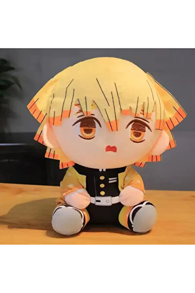 Butic Zenitsu Demon Slayer Kimetsu no Yaiba Peluş Oyuncak Anime Plushie