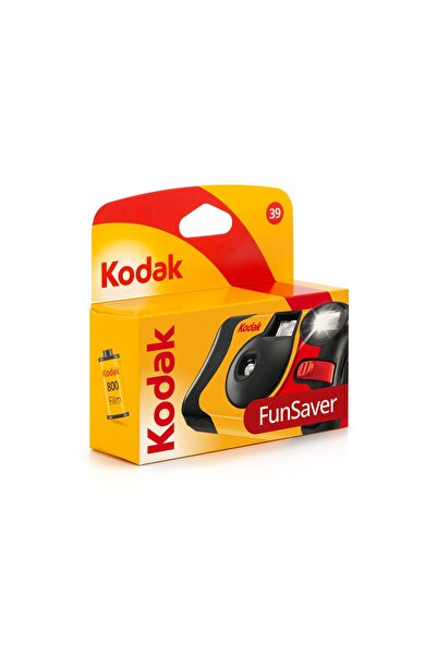 Kodak FunSaver 27+12 = 39 POZ Tek Kullanımlık Flaşlı Analog Fotoğraf Makinesi