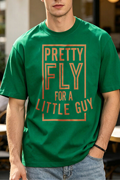 Fleck Casual Style T Shirts For Men Pretty Fly For A Little Guy Mens Printed ...