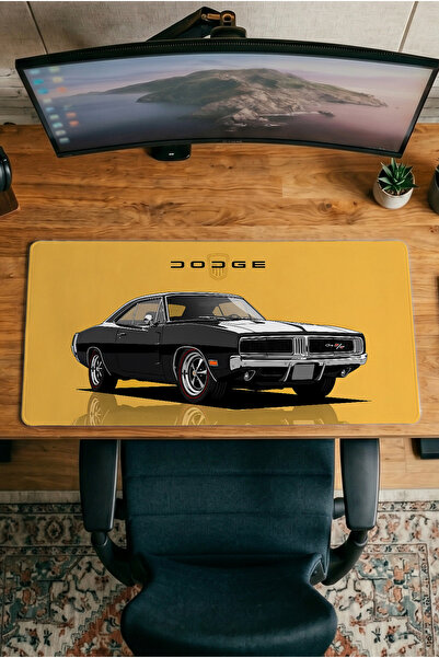 Halura Dodge 30X70 Patterned Digital Printed Gaming Mousepad XXL with Non-Sli...