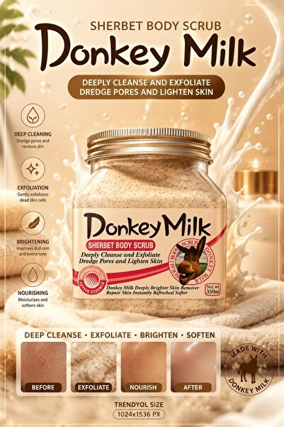 Donkey Products Donkey Milk Sherbet Body Scrub 350ml