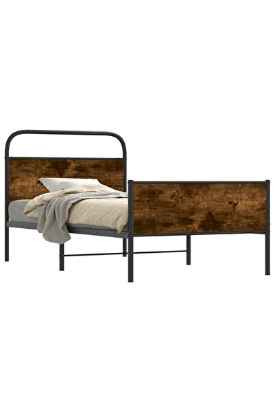 vidaxl Cadru pat fără saltea stejar sonoma, 90x190 cm, lemn prelucrat