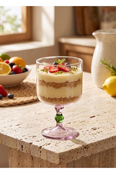 The Mia Bead Ice Cream Dessert Presentation Bowl Green 300 ml