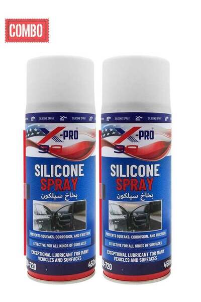 XPRO Combo - 2 PCS Silicone Spray Lubricant and Protectant for Vehicles, Prev...