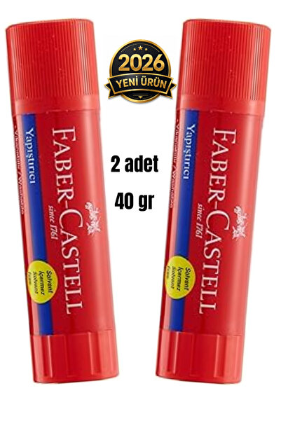 Faber Castell 40 gr çevirmeli stick yapıştırıcı 2 adet