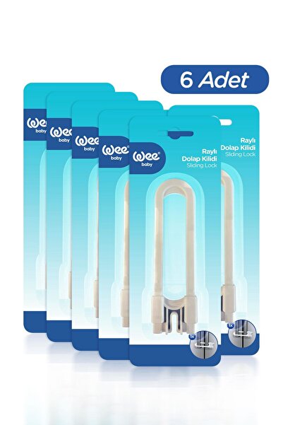 Wee Baby Sliding (Rail) Cabinet Lock – Baby Safety Lock (6 Pieces)
