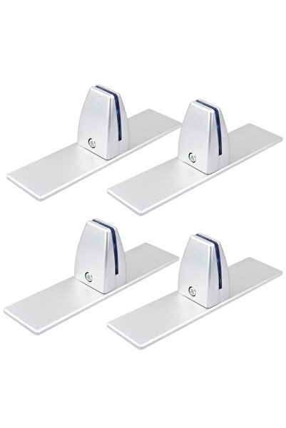 TSS Set 4 Cleme Fixare Panou Despartitor Birou, TSSS, Montare Fara Gaurire, A...