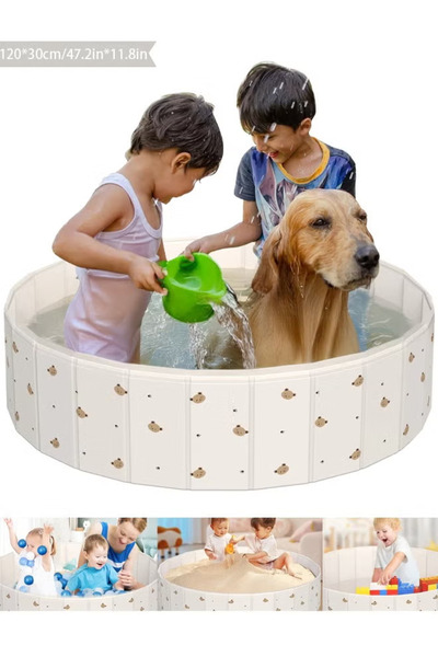 TAPIT Ball Pits for Toddlers, Foldable Kiddie Pool Dog Ball Pits Collapsible ...