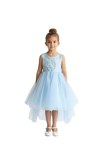Bidani - Sleeveless Tulle Flower Girl Dress - Multicolor - 2Y to 13Y