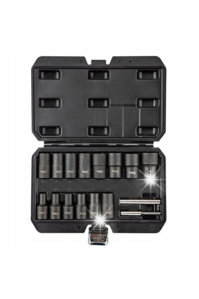 NEO Tools Set de chei tubulare 1/2'' pentru piulițe deteriorate, 16 piese. 11...