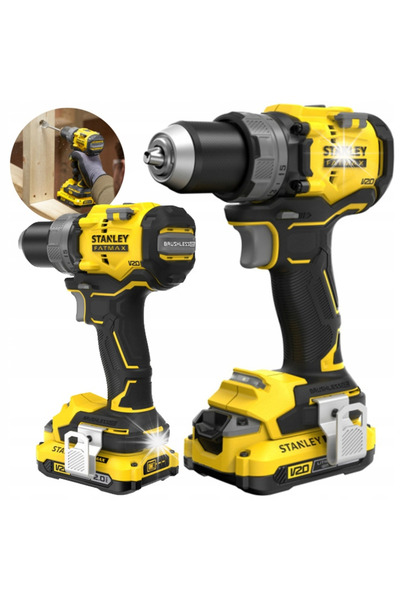 STANLEY SINCE 1913 Mașină de găurit/înșurubat fără fir 18V V20 2*2.0Ah Sfmcd7...