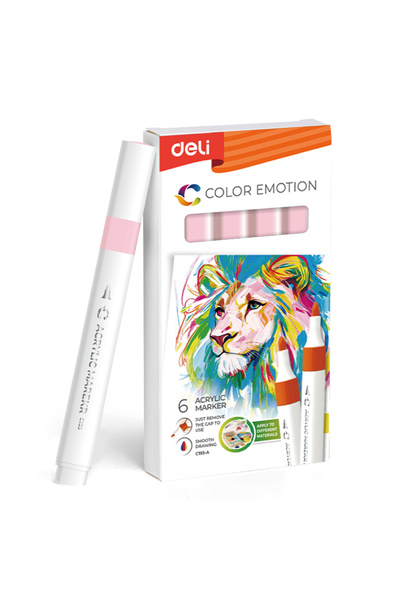 Deli Marker acrilic roz pal Color Emotion