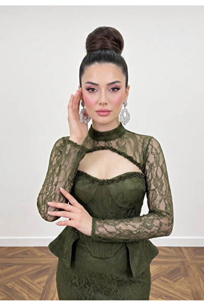 ABİYECİM ABİYE DANTELLİ BOLERO BALIK ABİYE