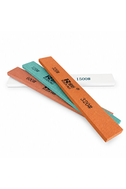 Ruixin Set 4 pietre de ascutit pentru cutite si unelte, granulatii 120, 320, ...