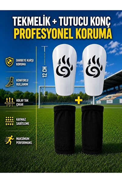 BS BEYAZ SHOES Shin Guard Holder and Protective Flexible Shin Guard, Shin Gua...