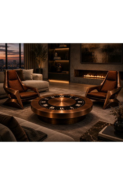Diez NOIR CHRONOS LOUNGE COLLECTION orta sehpa ve koltık takımı