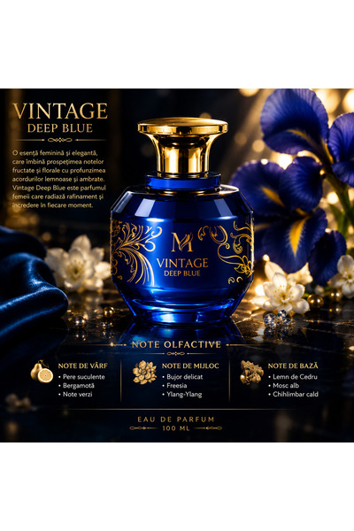 Montage Brands Parfum Damă Vintage Deep Blue 100 ml – Note Florale, Fructate ...
