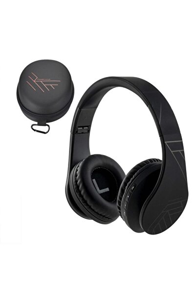 PowerLocus Căști wireless Bluetooth P2, circumaurale, negre