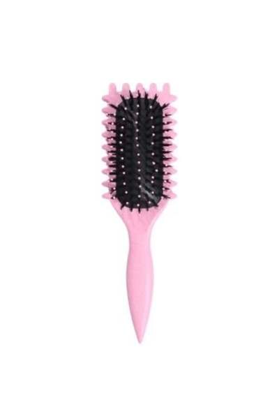 Hair System فرشاة تصفيف الشعر الكيرلي من هير سيستم - لون بينك
