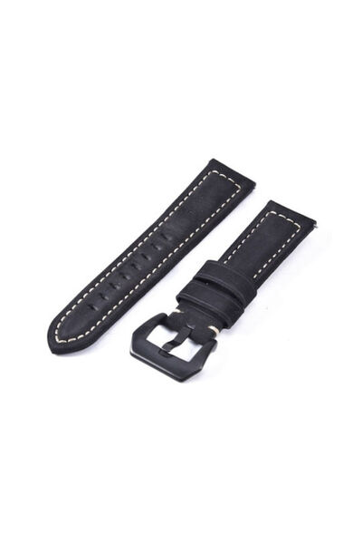 OEM Δερμάτινο Λουράκι με Ματ Σχέδιο για Mibro Watch GS Mibro Watch C3 Μαύρο
