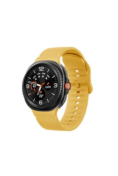 OEM Λουράκι σιλικόνης λείο Samsung Galaxy Watch8 Watch8 Classic Κίτρινο