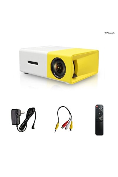 Trendily Proiector LED portabil inteligent, compatibil 1080P, compatibil cu H...