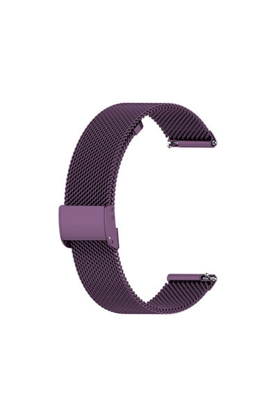OEM Λουράκι Ανοξείδωτο Ατσάλι Μωβ (Garmin Vivoactive 4S, Vivomove 3S)