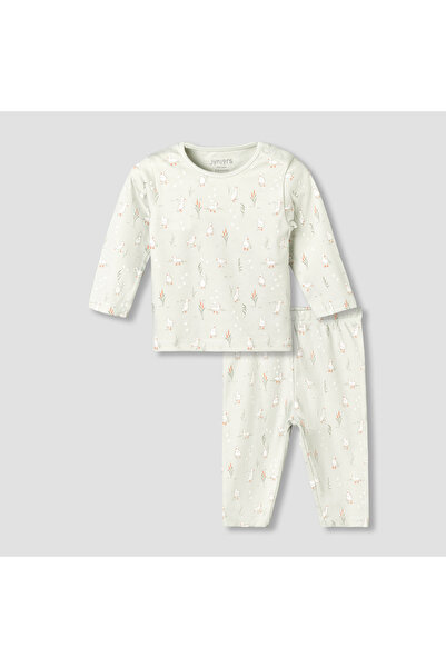 Juniors Cotton Long Sleeves Pyjama Set with Duck Print