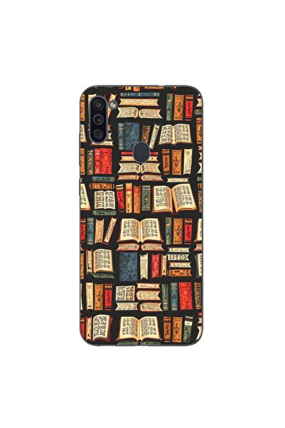 OEM Case compatible with Samsung Galaxy A11 Silicone Gel Tpu Model Books Pattern