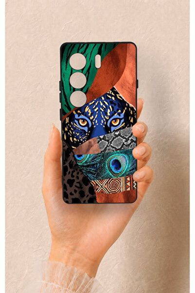 Vip Case Tcn Camon 40 4G Uyumlu Amazon Kaplan Desenli Silikon Kılıf