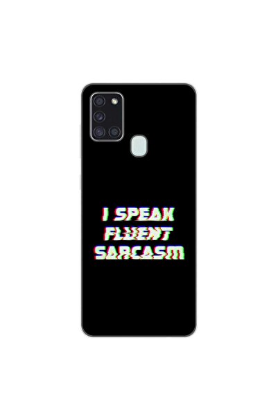 OEM Husa compatibila cu Samsung Galaxy A21S Silicon Gel Tpu Model Sarcasm