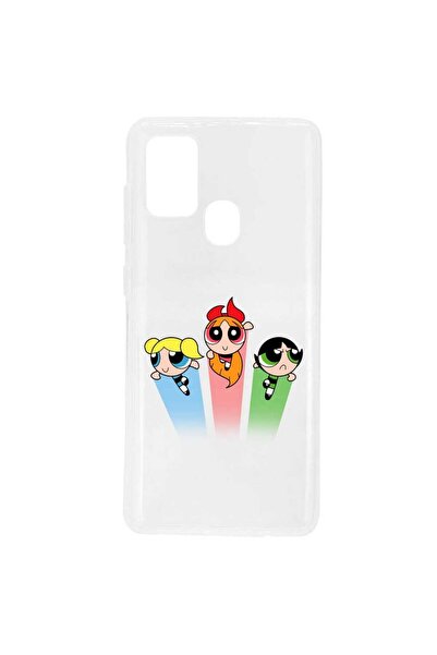 OEM Husa compatibila cu Samsung Galaxy A21s Silicon Transparenta Model Powerp...