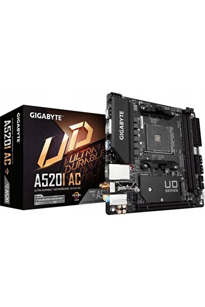 Kraft&dele Placă de bază Gigabyte A520I AC mini ITX AMD Ryzen AM4 2x DDR4