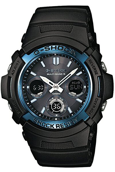 G-SHOCK Ceas sportiv negru rezistent la apă pentru bărbați AWG-M100A-1AER.