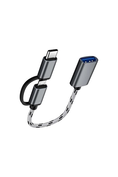EBG Elektronik USB 3.0 Otg To Type C Micro USB Data Şarj Çevirici Dönüştürücü...