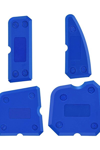 zola Set de 4 raclete din plastic reutilizabile pentru aplicarea chitului sil...