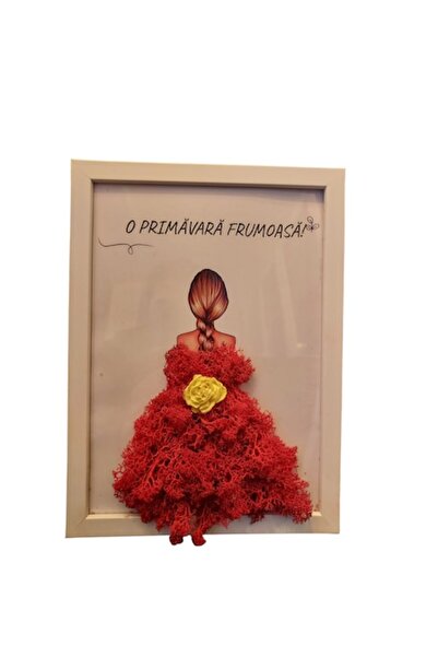 OEM Decorative painting with lichens 13x18 cm Spring