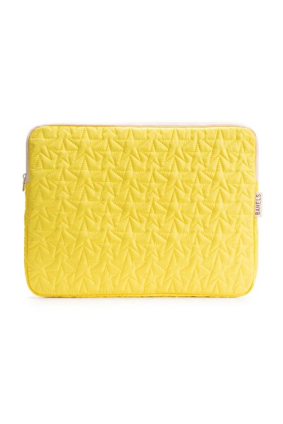 BAHELS Star Puffy Yellow Star Pattern XL Portfolio Bag Compatible with MacBoo...