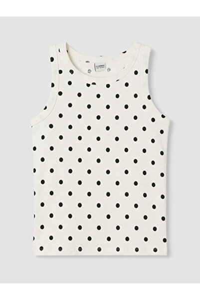 LC Waikiki Rmz Gi̇yi̇m Farkiyla Polka Dot Girls' Undershirt