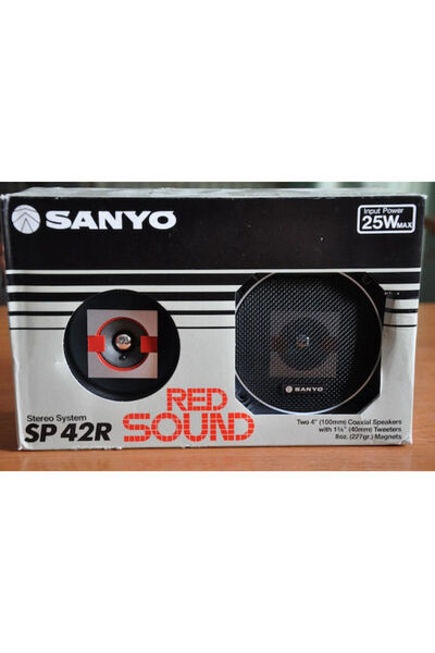 Sanyo Σετ Ηχείων Αυτοκινήτου Sp42r με 10W RMS (2 Δρόμων)