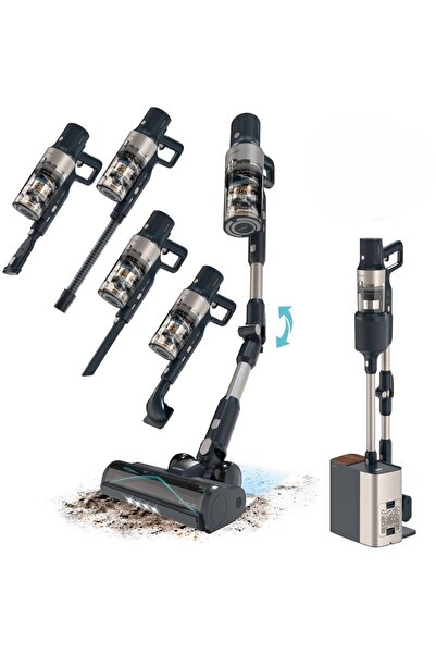 CECOTEC Conga Rockstar 5500 Hurricane Station Pet Flex Aspirator vertical cu ...