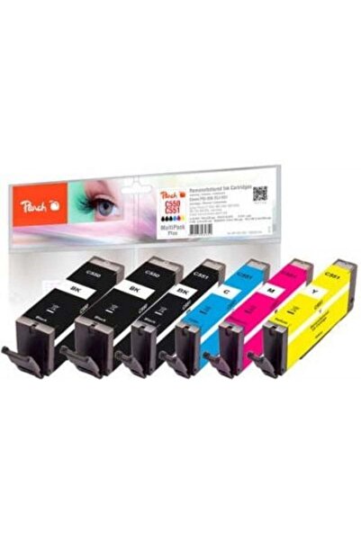 Peach Tinte Spar Pack Plus (compatibil cu Canon PGI-550, CLI-551)